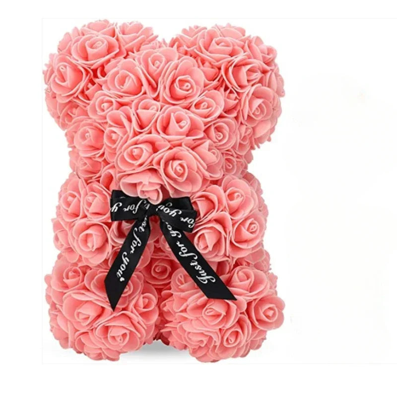 New Artificial Flower Eternal Rose Teddy Bear for Mom Mother's Day Birthday Valentine's Day