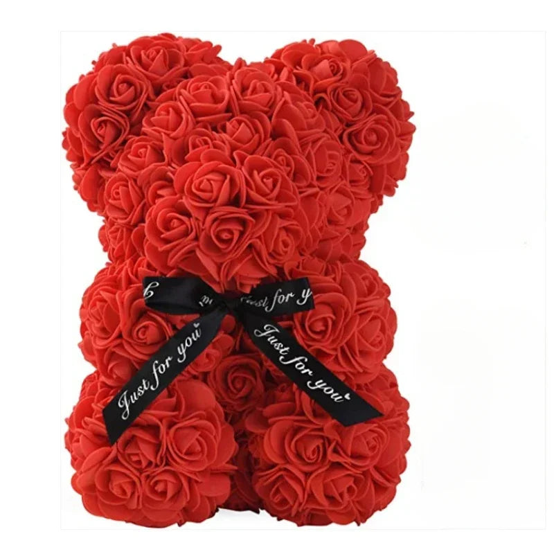 New Artificial Flower Eternal Rose Teddy Bear for Mom Mother's Day Birthday Valentine's Day