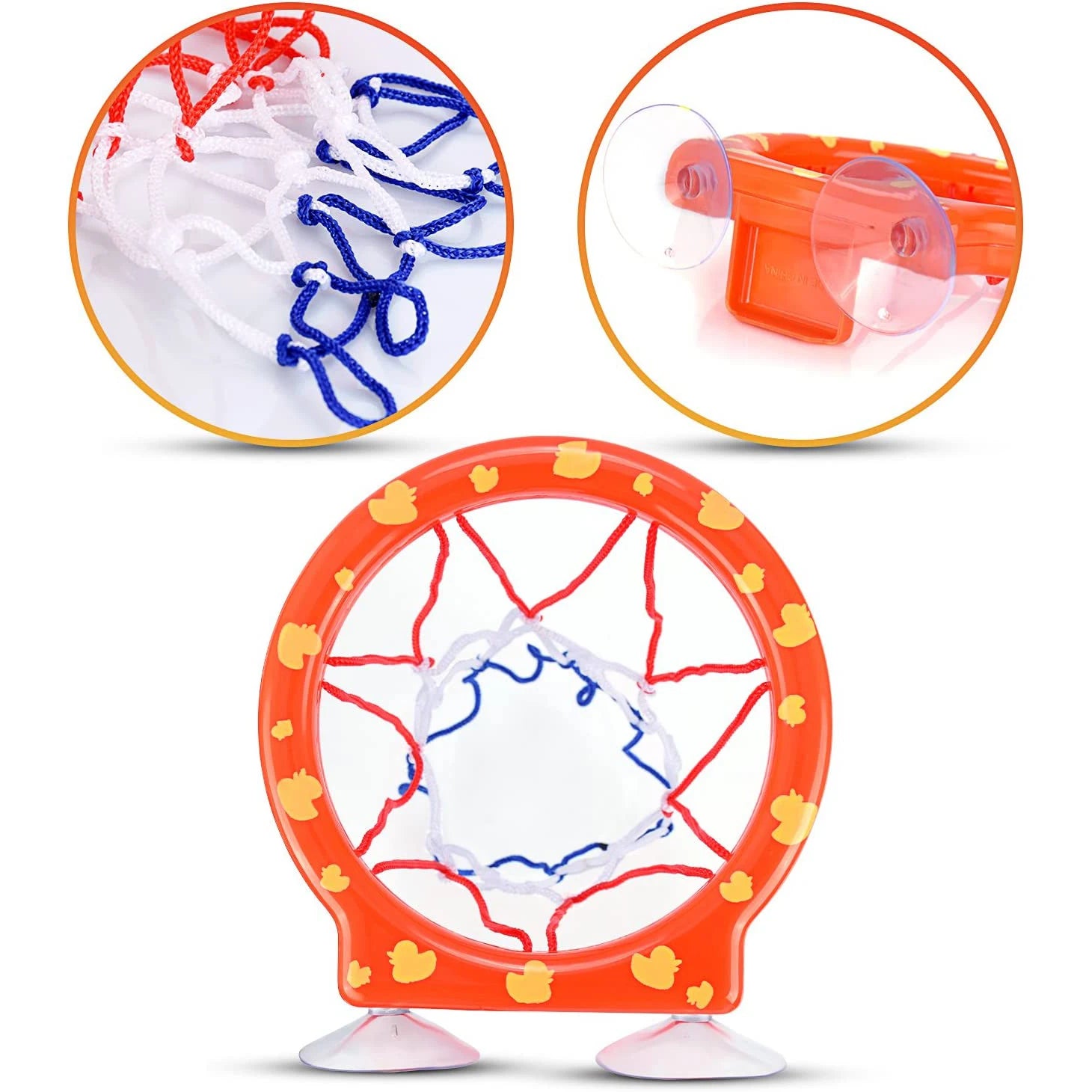 Bathroom Suction Cup Basketball Frame Playing Water Basketball Holder Indoor Mini Shooting Baby Kids Bath Toys