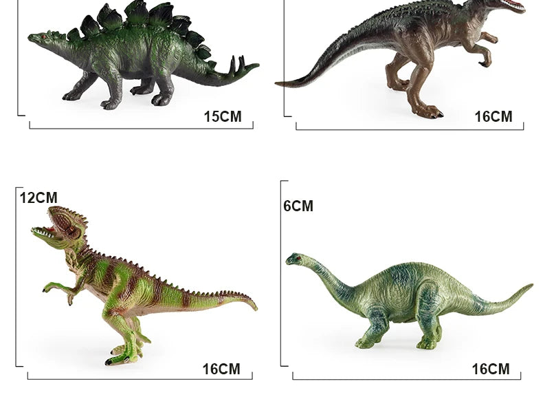 Dinosaur Toys for Kids 3-5+ (16,26 Plastic Dinosaur Figures) Dinosaur Gift Set for Toddlers Learning & Development (Boys & Girls
