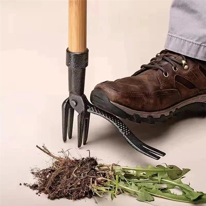 Stand Up Weed Puller Claw Aluminum Alloy Manual Weeding Head Replacement Garden Digging Grass Shovel Tool Root Remover No Pole