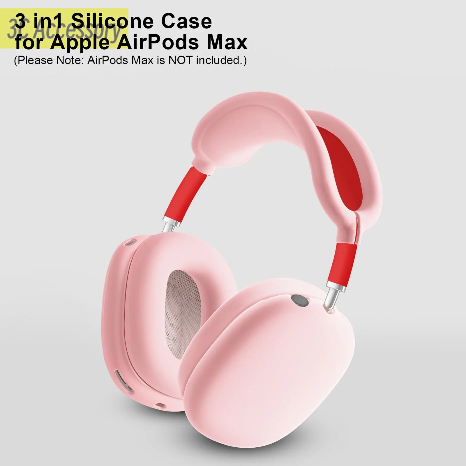For AirPods Max Headphone liquid Silicone Soft Protective Case Soft comfortable Washable for Airpods Max Earphone Accessories