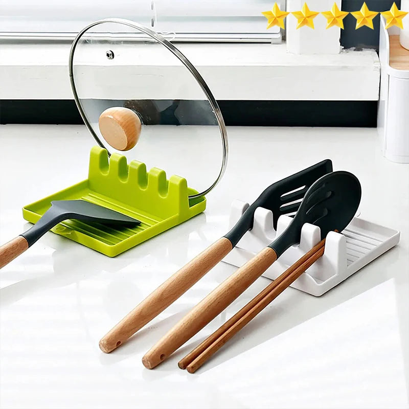 patula Rack Pot Lid Rack Shelves Counter Top Shovel Spoon Shelf Soup Spoon Pad Put Soup Spoon Chopsticks Holder