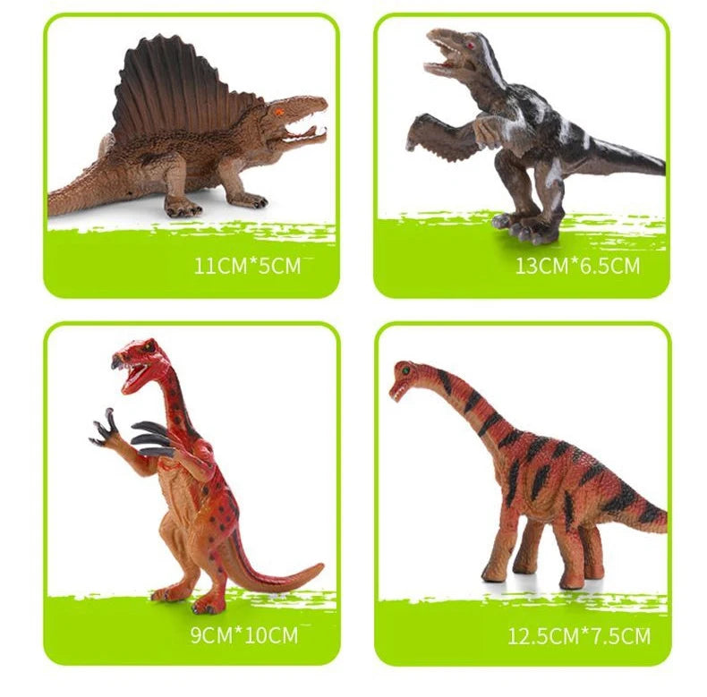 Dinosaur Toys for Kids 3-5+ (16,26 Plastic Dinosaur Figures) Dinosaur Gift Set for Toddlers Learning & Development (Boys & Girls