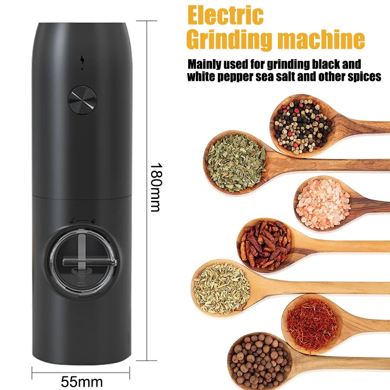 Automatic Pepper Grinder Salt And Pepper Grinder USB Rechargeable