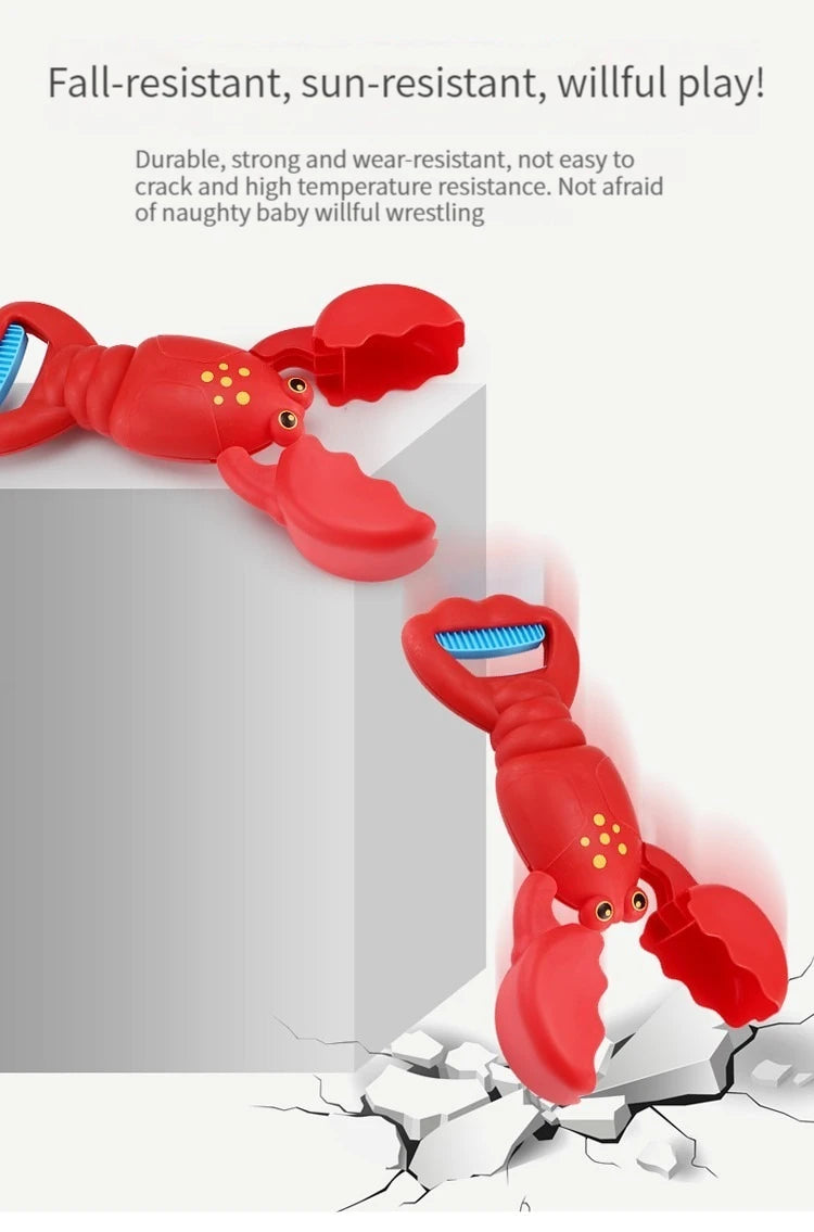 Grabber Baby Bath Toys - Beach toys sand playing Cute Colorful Lobster Claw Catcher Swimming Pools & Outdoors - Educational Game