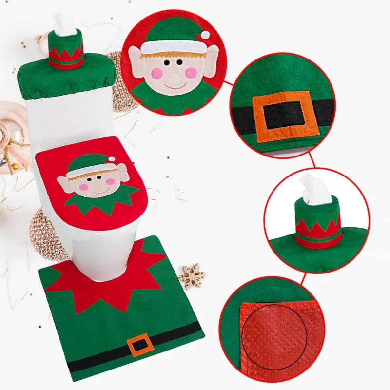 Cute Christmas Toilet Seat Covers