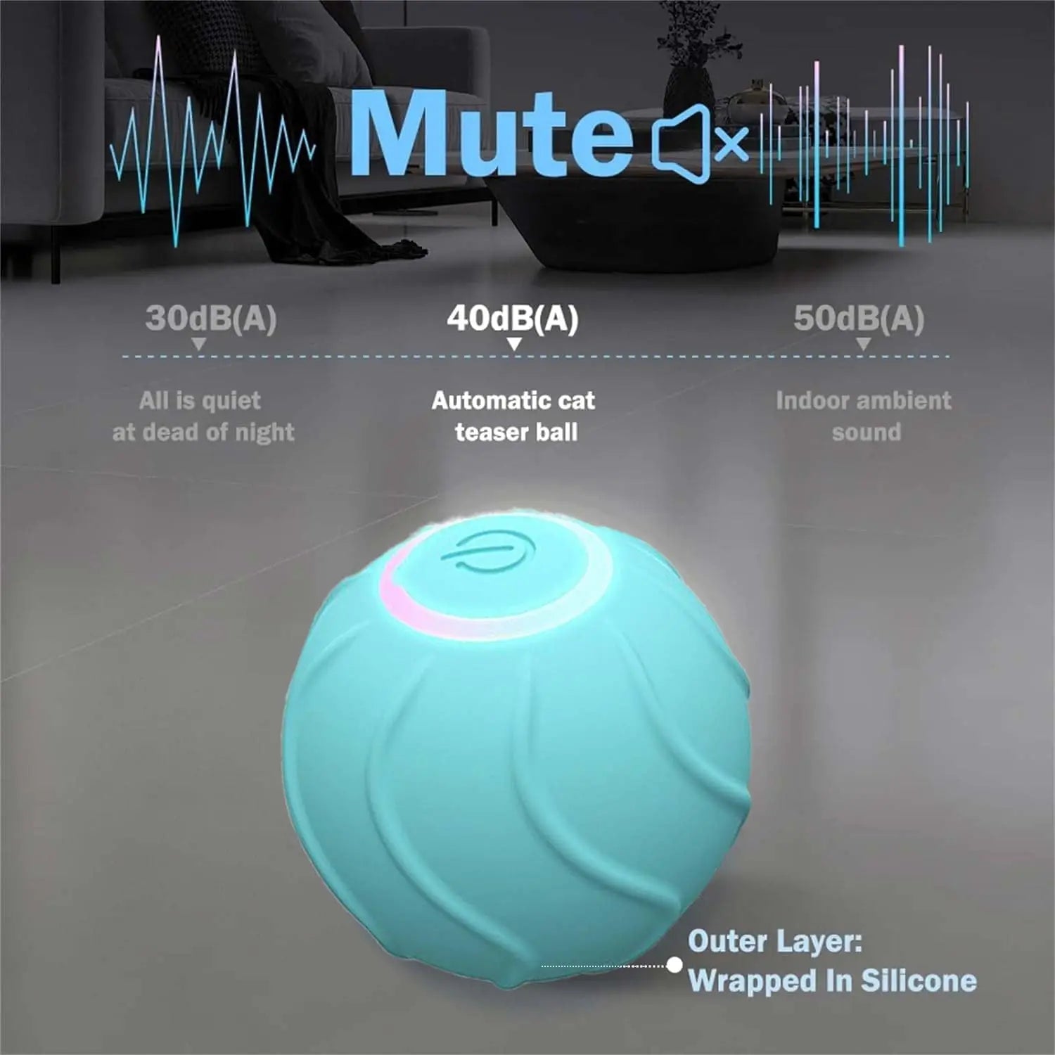 Jumping Ball Interactive Cat Toy