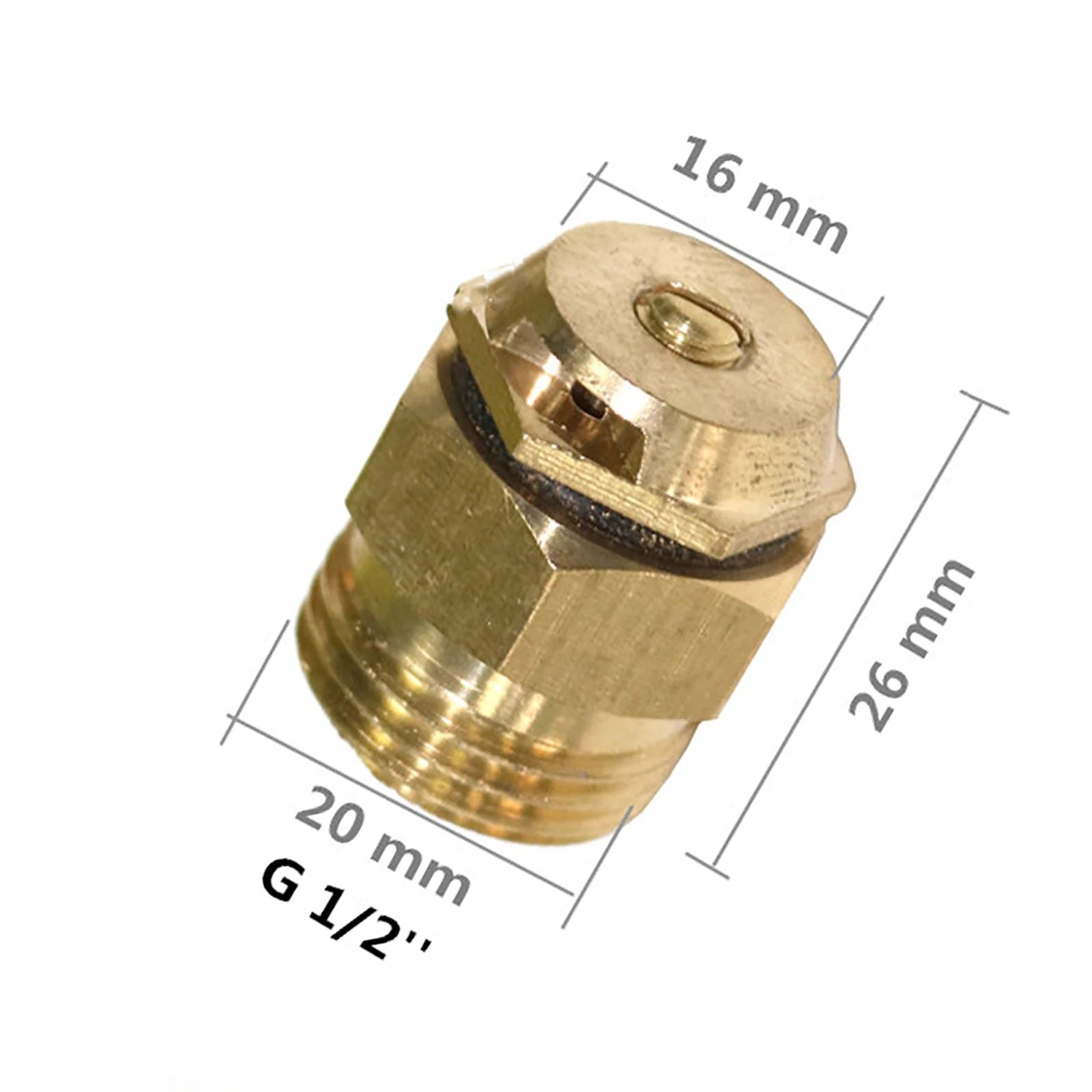 180° Brass Refraction Nozzle 1/2" Misting Sprinkler 2Pcs