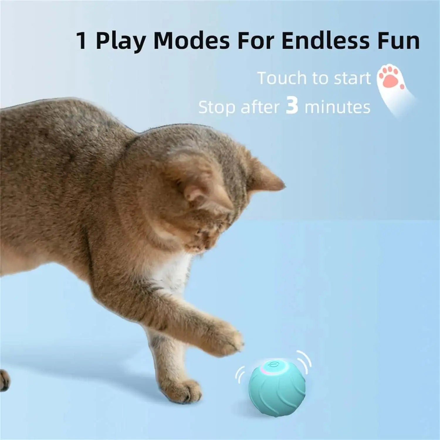 Jumping Ball Interactive Cat Toy