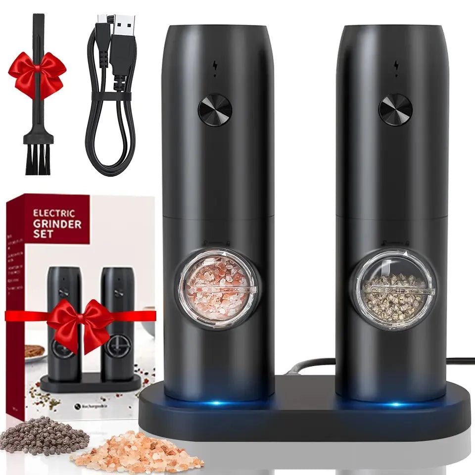 Automatic Pepper Grinder Salt And Pepper Grinder USB Rechargeable