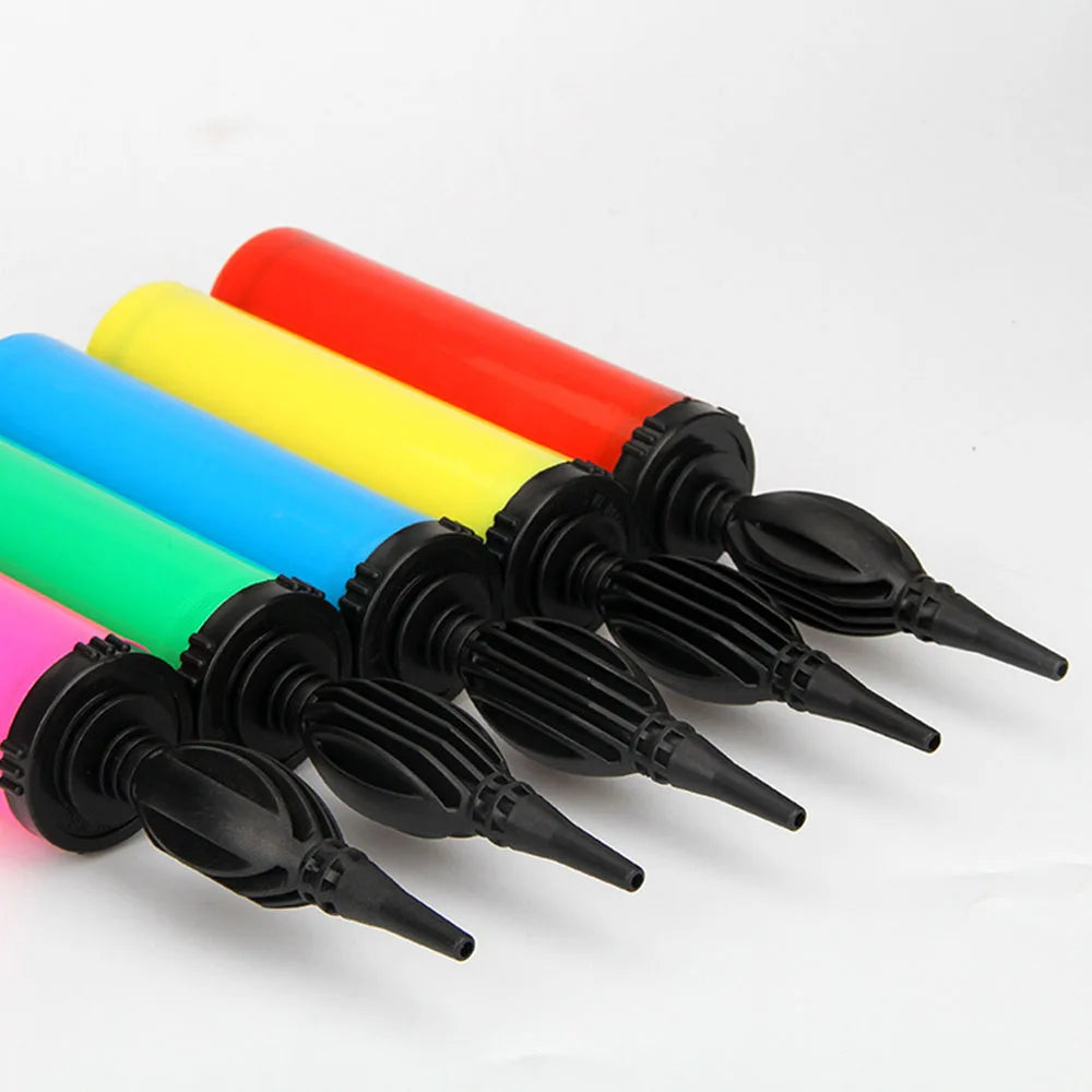 1Pcs Random Balloon Pump Air Inflator Hand Push Portable Balloon Accessories