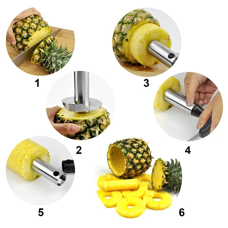 Pineapple Peeler Cutter Stainless Steel Convenient Spiral