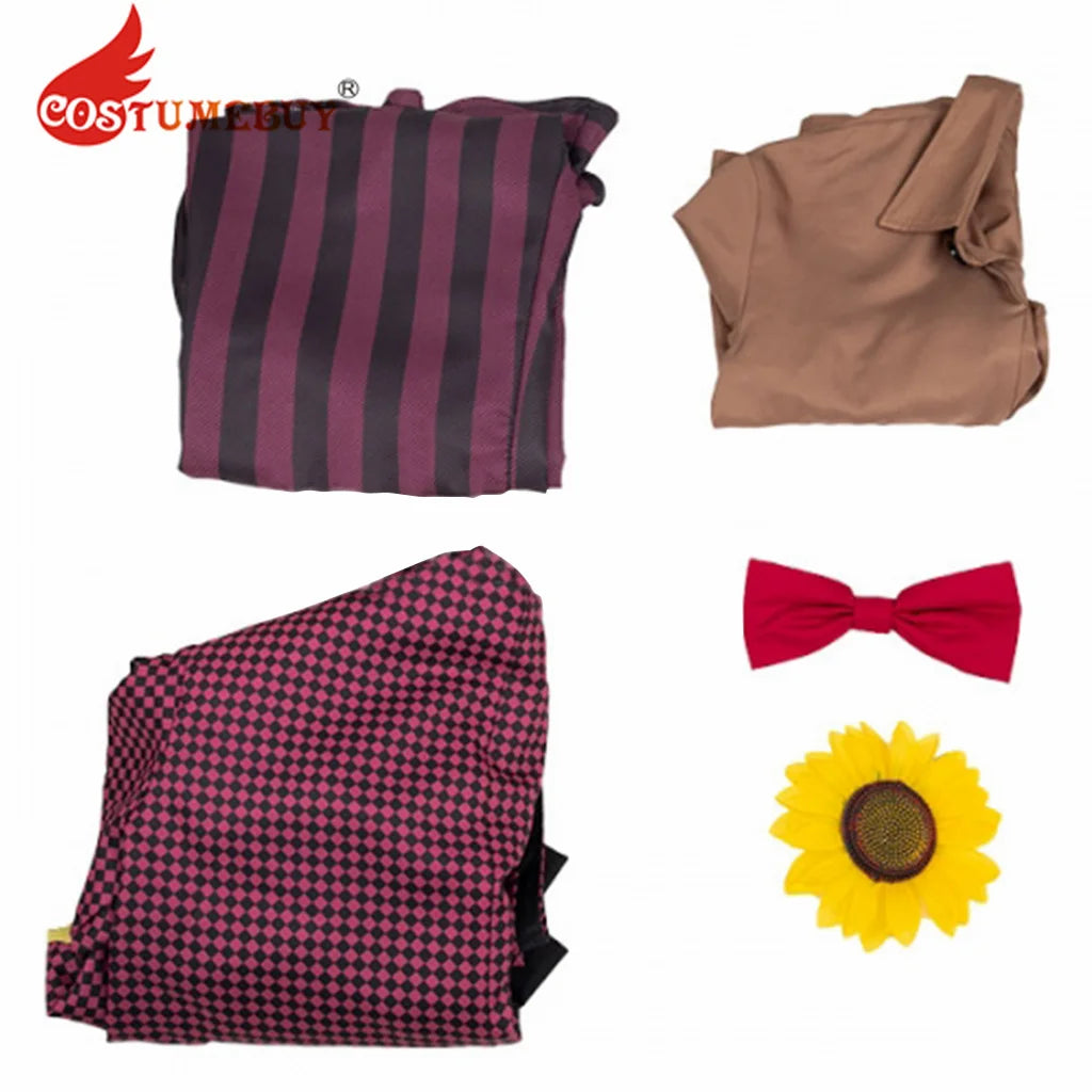 CostumeBuy Game Dead by Daylight The Clown Cosplay Costume Uniform Horror Halloween Costume Mens Outfit Jacket Shirt Pants Suits