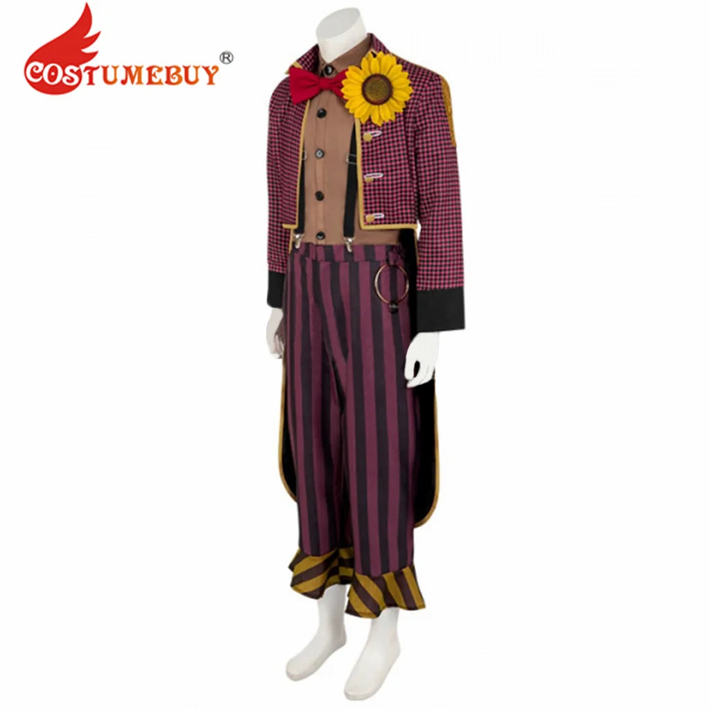 CostumeBuy Game Dead by Daylight The Clown Cosplay Costume Uniform Horror Halloween Costume Mens Outfit Jacket Shirt Pants Suits