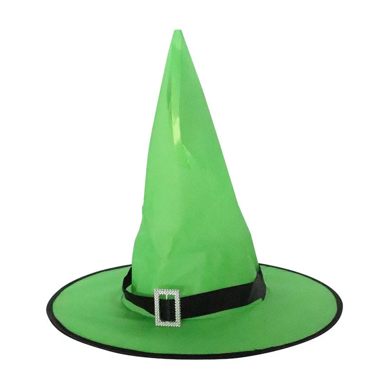 LED Lights Halloween Witch Hat For Kids Party Halloween Decoration Witch Hat  Decor Supplies Outdoor Tree Hanging Ornament