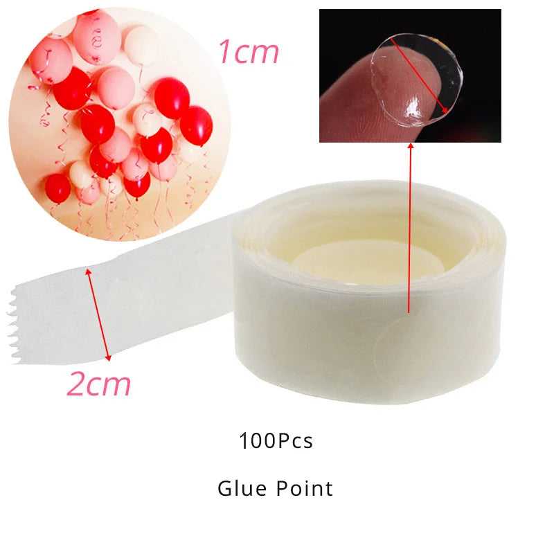 100/200/300 Points Balloon Attachment Glue Dot Ballon Wall Ceiling Adhesive Stickers