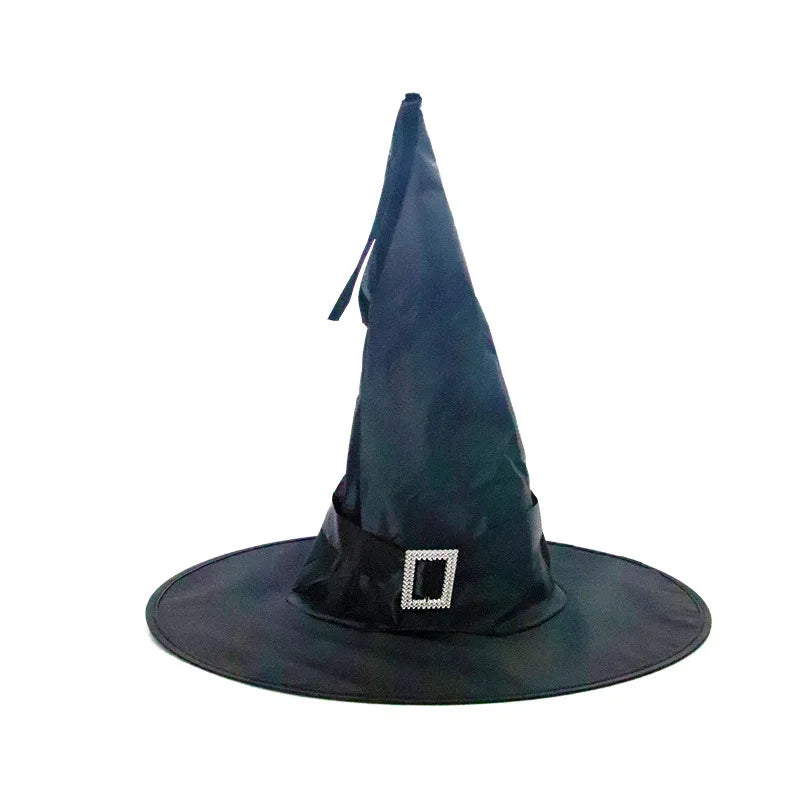 LED Lights Halloween Witch Hat For Kids Party Halloween Decoration Witch Hat  Decor Supplies Outdoor Tree Hanging Ornament