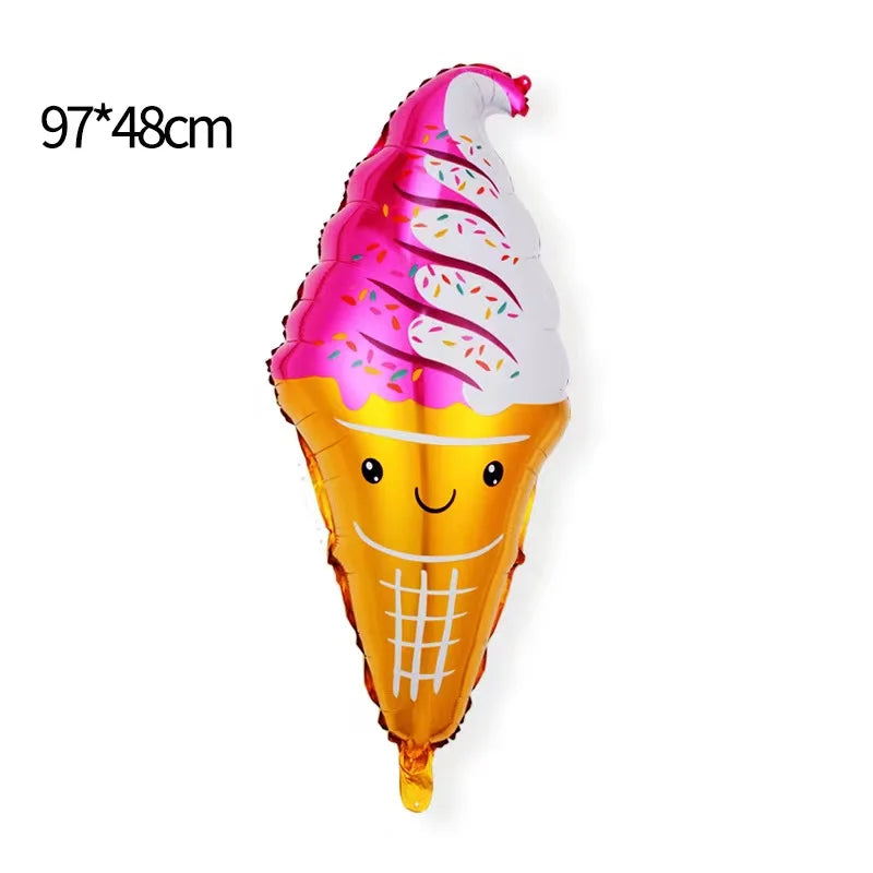 32Inch Donut globos Foil Balloon Fruit Ice Cream Helium Balloon