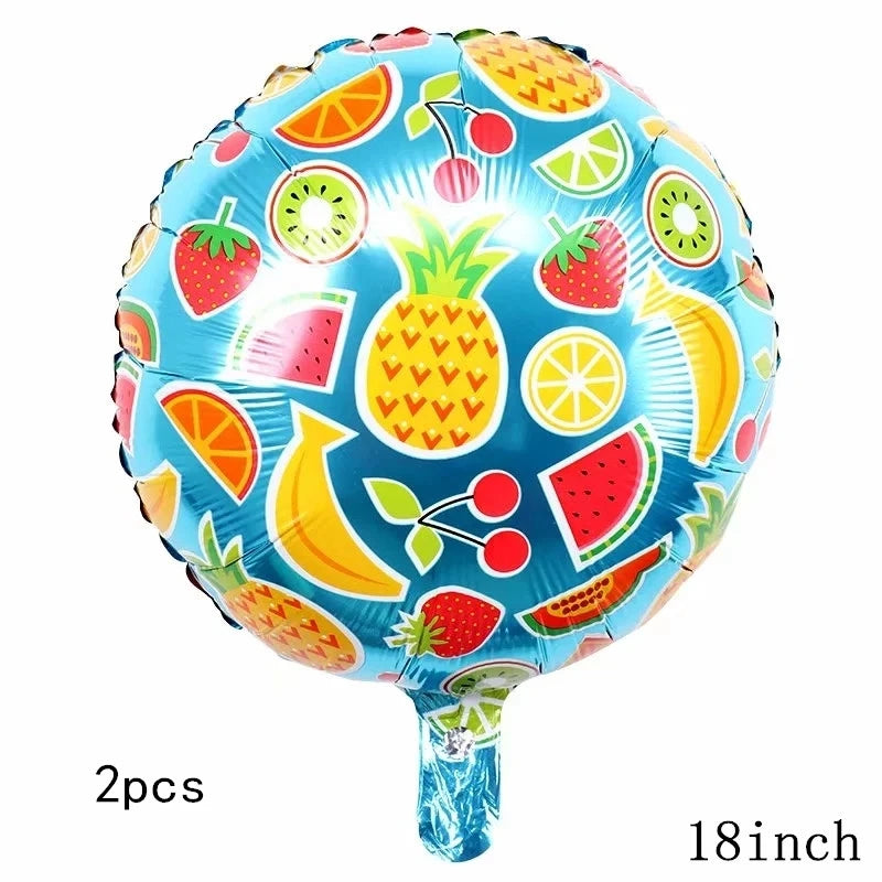 32Inch Donut globos Foil Balloon Fruit Ice Cream Helium Balloon