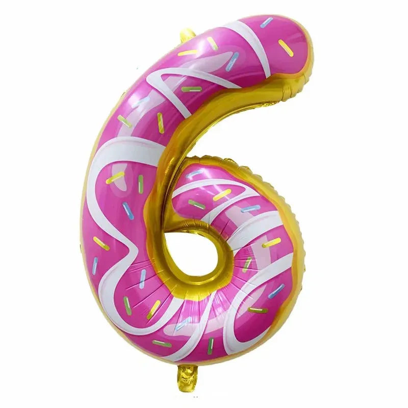 32Inch Donut globos Foil Balloon Fruit Ice Cream Helium Balloon