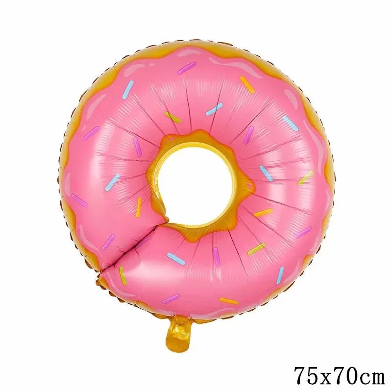 32Inch Donut globos Foil Balloon Fruit Ice Cream Helium Balloon