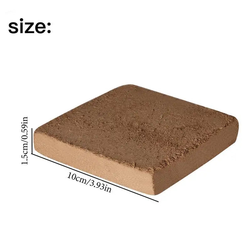 Compressed Coconut Coir Bricks Organic Coconut Bricks For Plants Natural Gardening Coconut Fiber Bricks For Garden Yard Farm