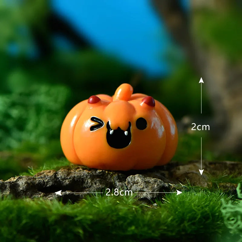 Mini Halloween Fairy Garden Ghost, Pumpkin Spirit Figurines, Home Decoration, DIY Resin Craft, 1 Pc