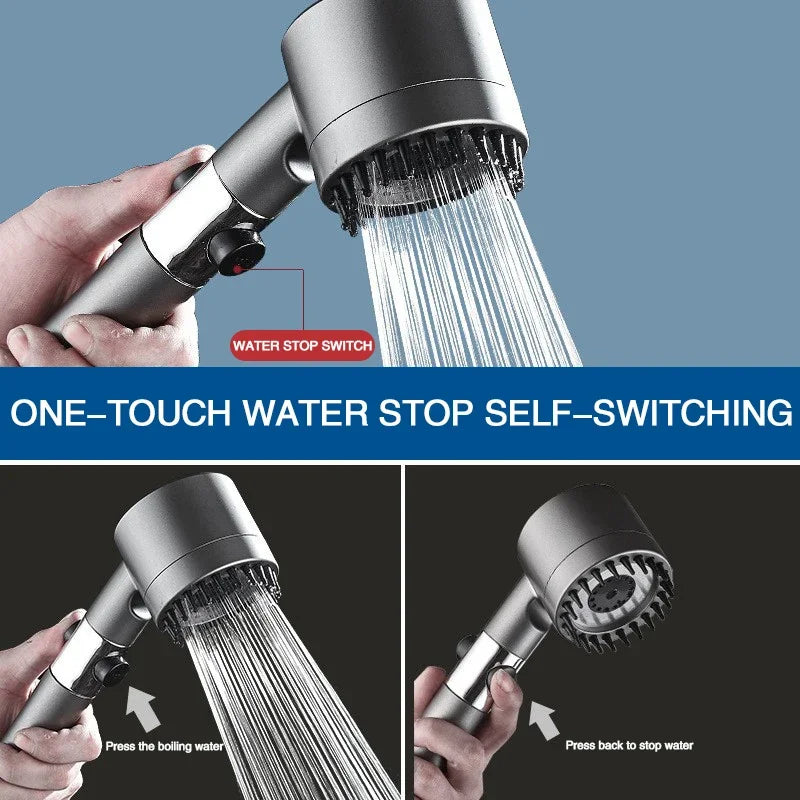 XIAOMI High Pressurized Filter Shower Head 3-mode Adjustable Spray With Massage Brush