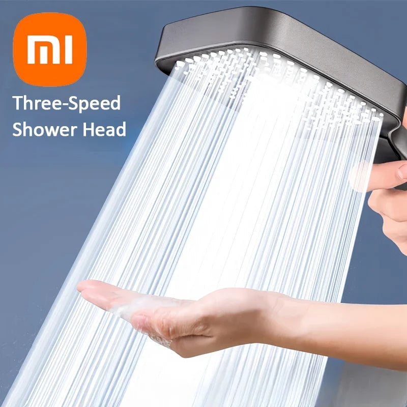 Xiaomi 13cm Large Panel Shower Head 3 Modes Adjustable High Pressure Massage Shower Head