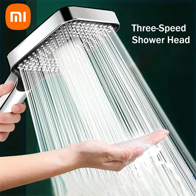 Xiaomi 13cm Large Panel Shower Head 3 Modes Adjustable High Pressure Massage Shower Head