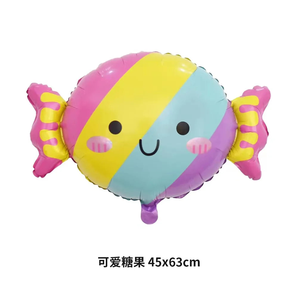 32Inch Donut globos Foil Balloon Fruit Ice Cream Helium Balloon