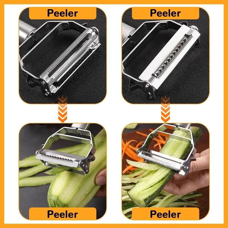 Multifunctional Kitchen Peeler Vegetable Fruit Peeler Stainless Steel