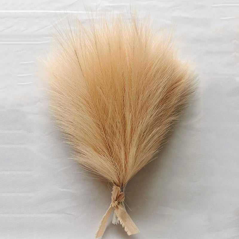 Faux Pampas Grass Bouquet 10/15/30pcs Artificial Pampas Fake Flowers Reed Decor