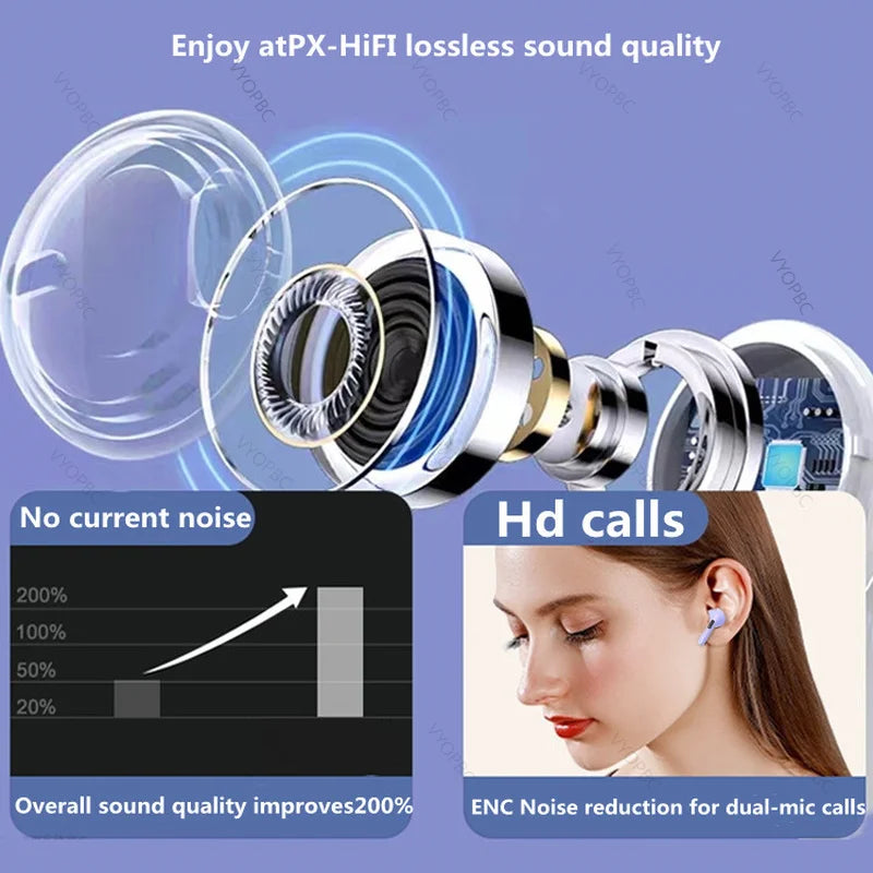 NEW Original Air Pro 6 TWS Wireless Headphones Fone Bluetooth Earphones