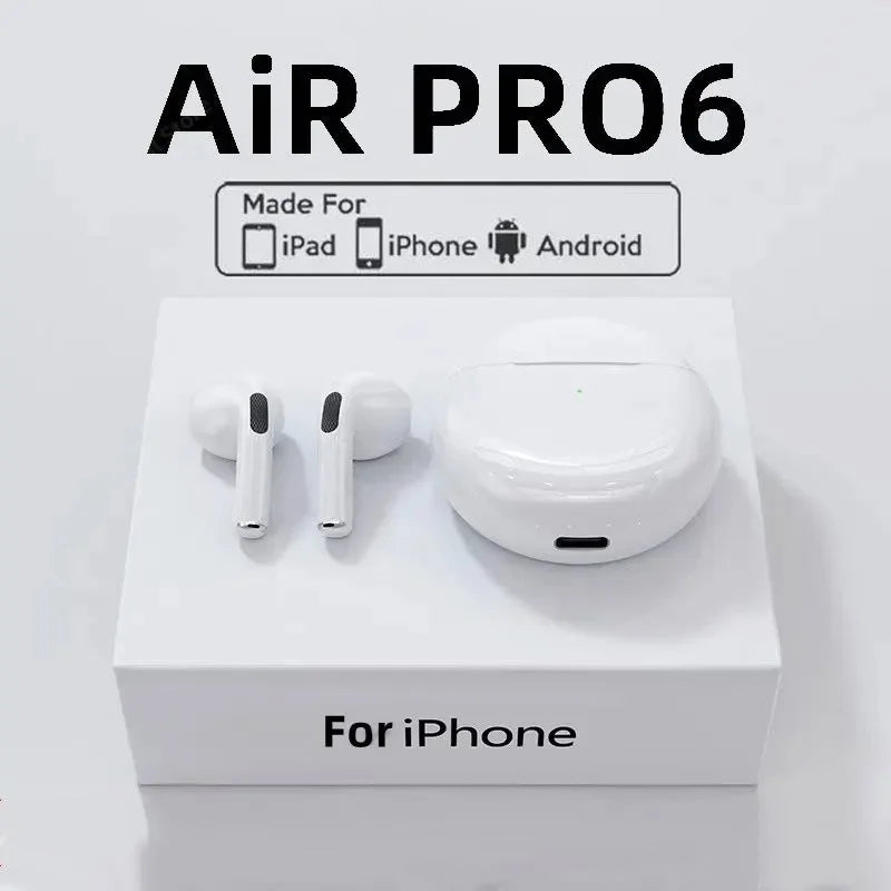 Air Pro 6 TWS Wireless Bluetooth Headset 5.3 Headphone Mini Earphone with Mic