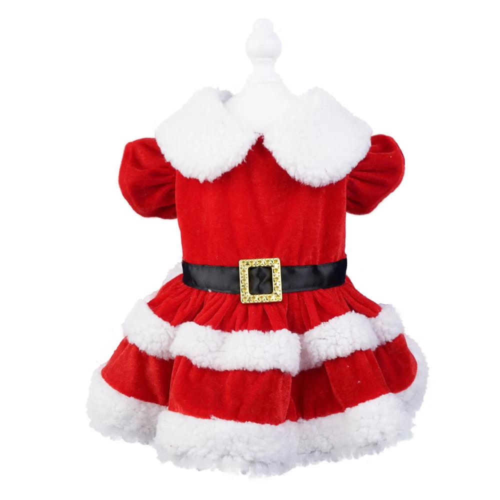 Christmas Winter Pets Dresses Dog Clothes