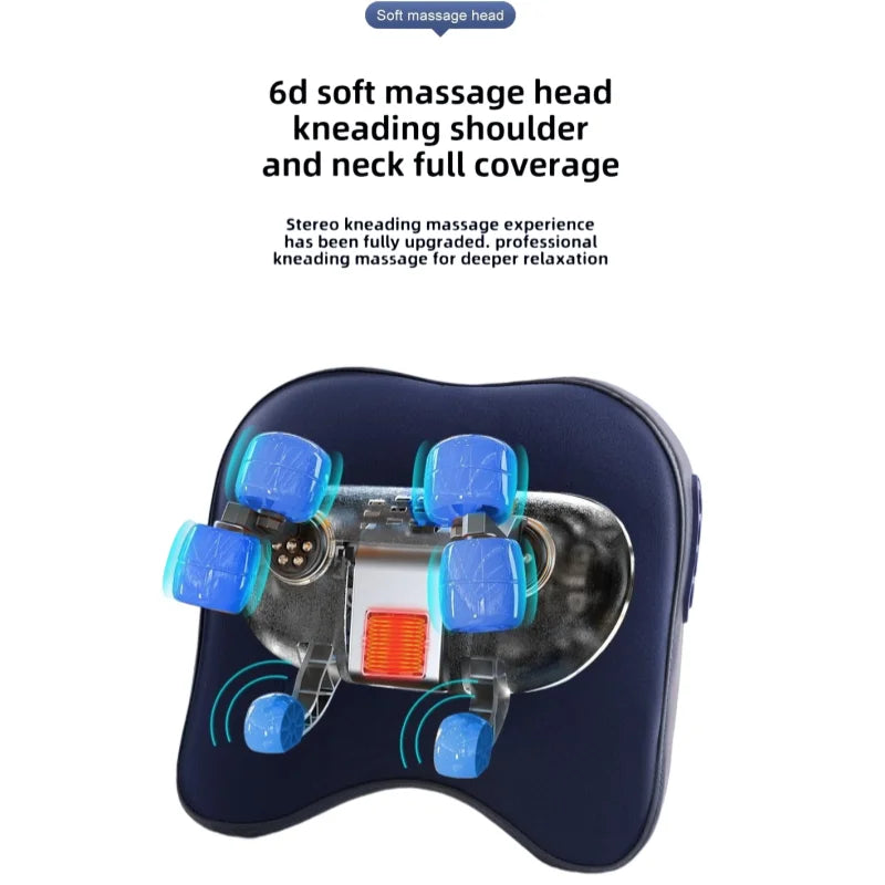 Trapezius Massage Pillow Wireless Electric Car Home Massager Heating