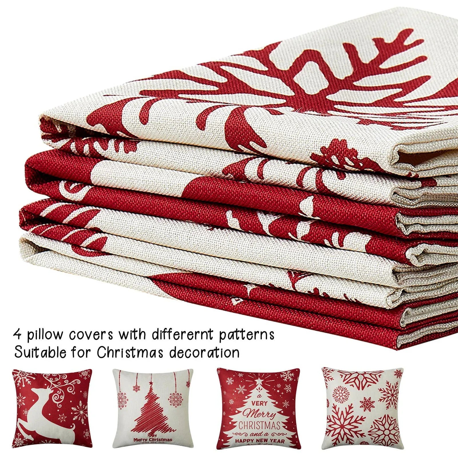 45X45cm Christmas Pillow Covers (No Filler)