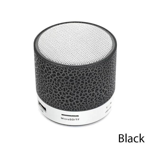 New Mini Portable Car Audio A9 Dazzling Crack LED Wireless Bluetooth 4.1 Subwoofer Speaker TF Card