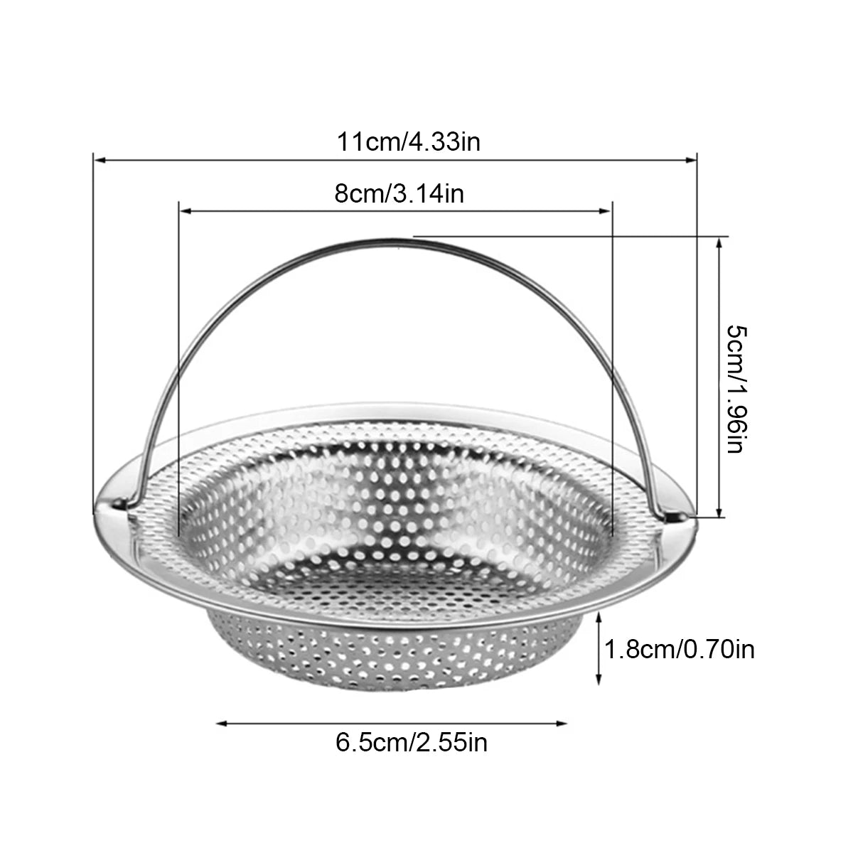 Sink Strainer With Handle Stainless Steel Sink Strainer