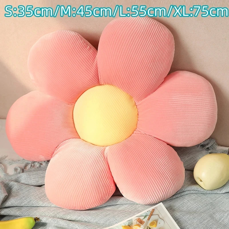 40cm colorful sunflower pillow, petal cushion