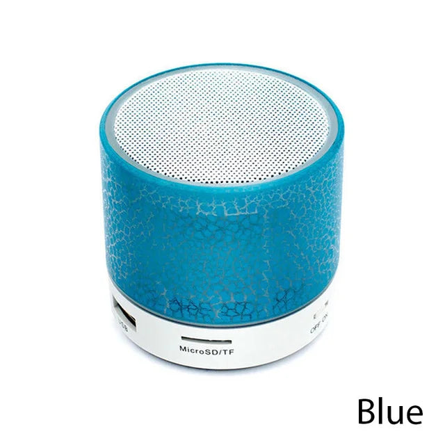 New Mini Portable Car Audio A9 Dazzling Crack LED Wireless Bluetooth 4.1 Subwoofer Speaker TF Card