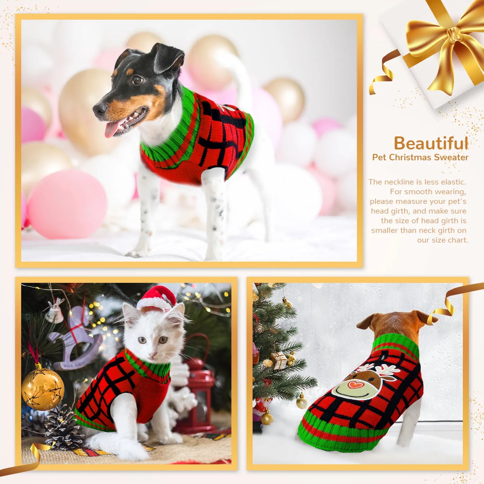 Dog Dress Christmas Winter Dog Clothes