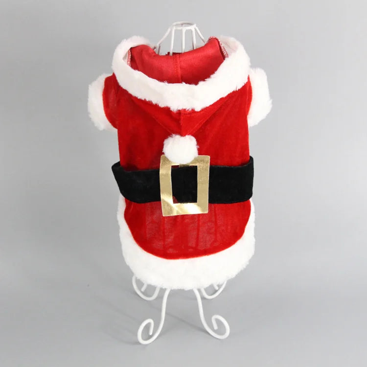 Santa Christmas Costume Clothes for Pet Small Dogs