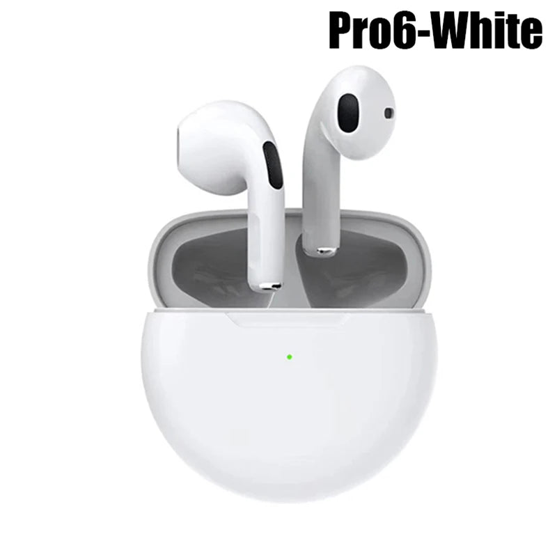 Air Pro 6 TWS Wireless Bluetooth Headset 5.3 Headphone Mini Earphone with Mic