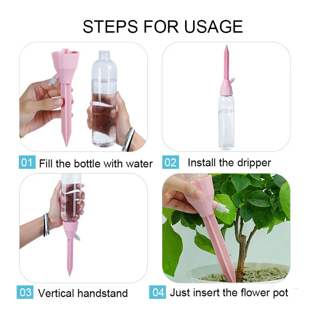 3/6/9Pcs Adjustable Drip Irrigation System Indoor Outdoor Potted Plants Automatic Self-flowing Watering Spikes Gardening Tools