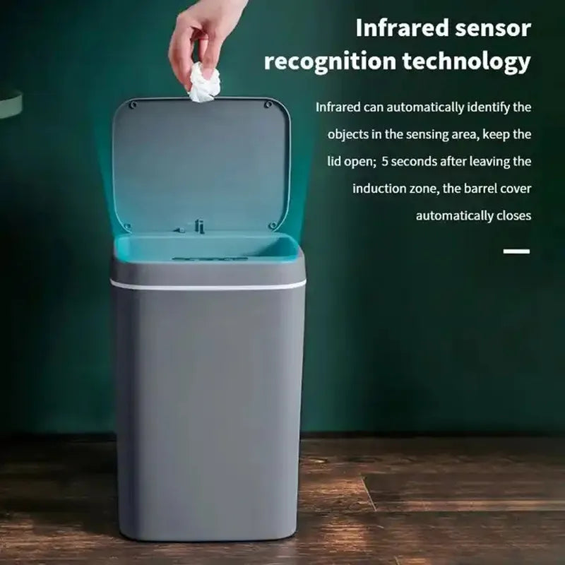 16L Automatic Sensor Trash Can Electric Touchless Smart Bin