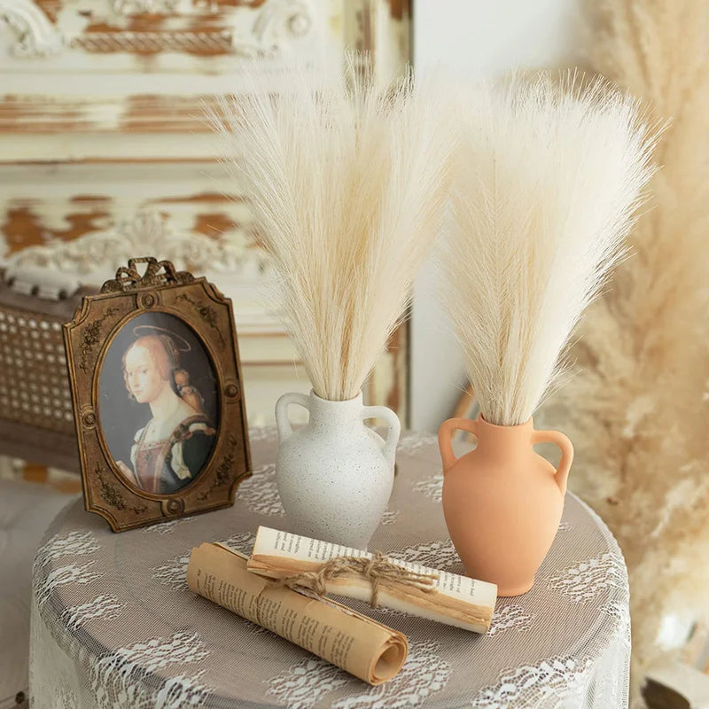 Faux Pampas Grass Bouquet 10/15/30pcs Artificial Pampas Fake Flowers Reed Decor