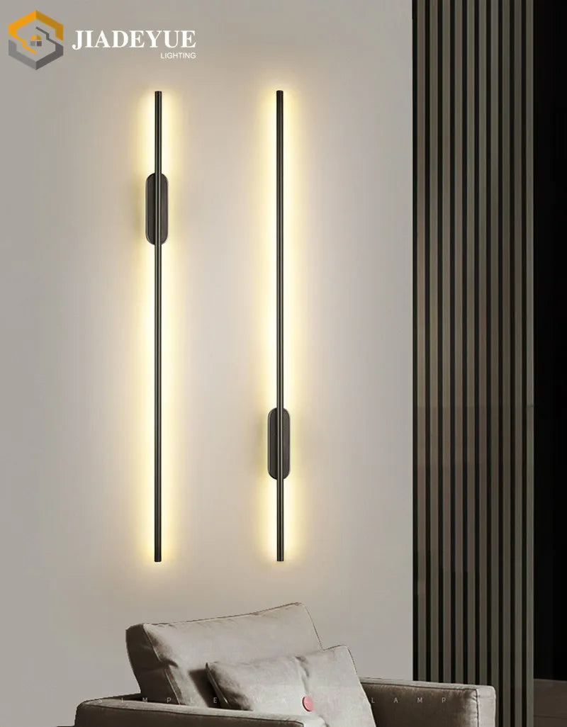 Modern led long wall lamp Nordic minimalist living room